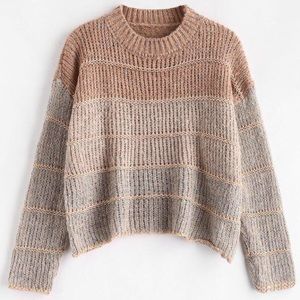 NWT Zaful Cropped Chunky Knit Shimmer Sweater